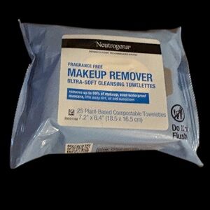 Neutrogena Fragrance-Free Blue Makeup Remover Towelettes